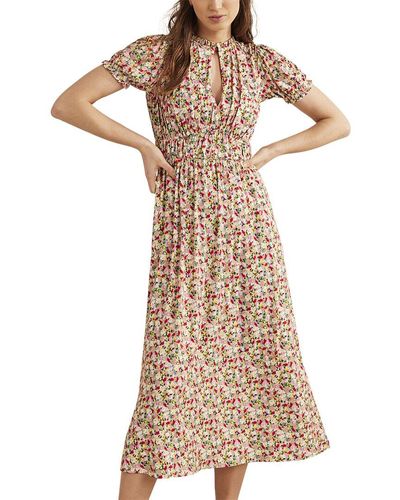 Boden Rosanna Jersey Midi Tea Dress - Natural