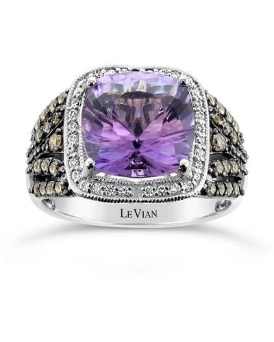 Le Vian 14k Vanilla Gold 3.92 Ct. Tw. Diamond & Amethyst Ring - Purple