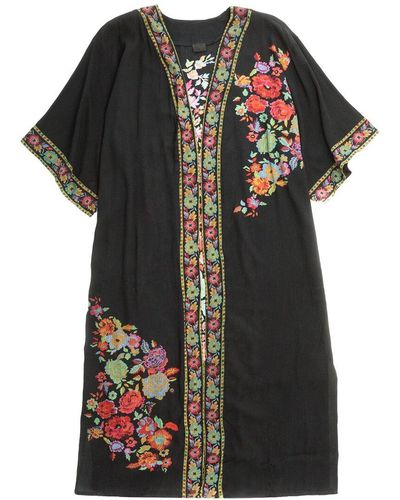 Saachi Garden Kimono - Black