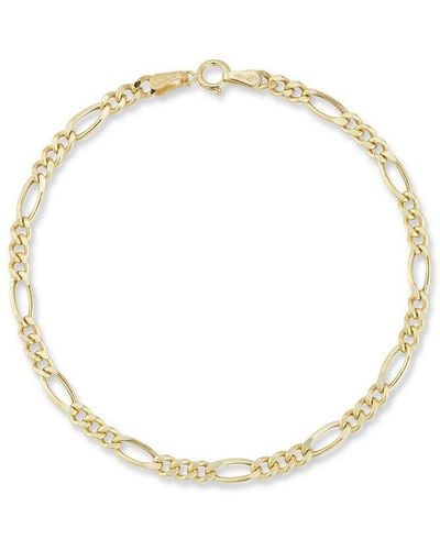 Ember Fine Jewelry 14K Figaro Chain Bracelet - Metallic