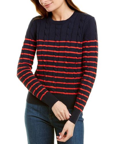 Brooks Brothers Striped Sweater - Red