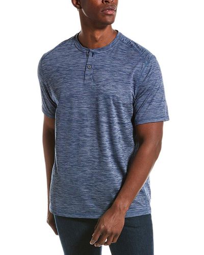 Tommy Bahama Alki Wave Henley Shirt - Blue