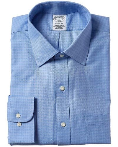 Brooks Brothers Regular Fit Dress Shirt - Blue