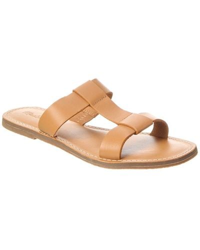 Madewell T-strap Leather Sandal - White