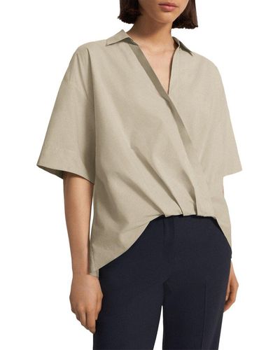 Theory Twist Shirt - Natural