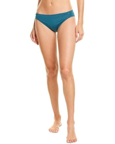 Kate Spade Shirred Bikini Bottom - Blue