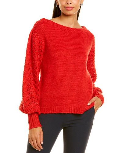 Merlette Somerset Wool & Alpaca-blend Sweater - Red