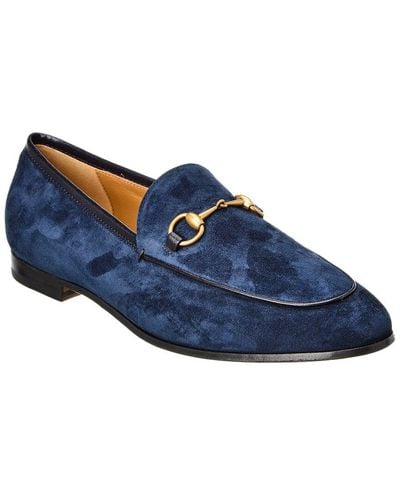 Gucci Jordaan Suede Loafer - Blue