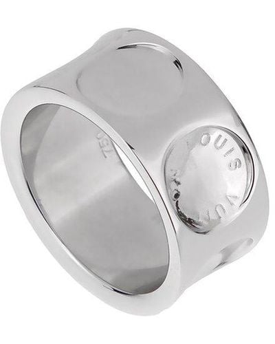 Louis Vuitton 18K Empreinte Ring (Authentic Pre-Owned) - Grey