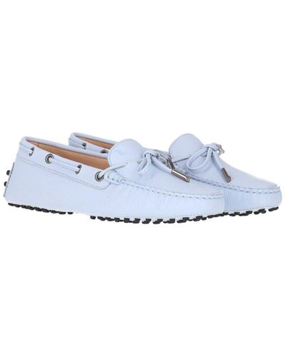 Tod's Heaven Laccetto Leather Loafer - Blue
