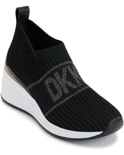 DKNY Phebe Wedge Sneaker - Black