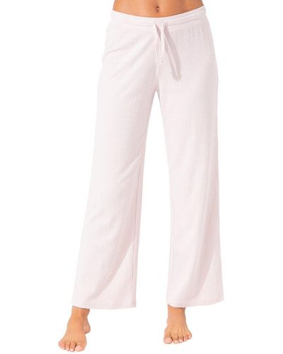 Threads For Thought Cherie Wide Leg Rib Pant - Pink