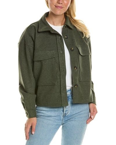 Beach Lunch Lounge Beachlunchlounge Double Faced Cropped Knit Jacket - Green