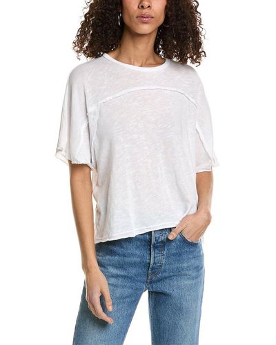 Project Social T Amina Textured T-shirt - White