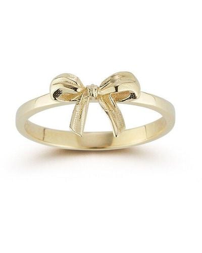 Ember Fine Jewelry 14k Diamond Bow Ring - White