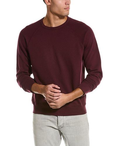 Vince Garment Dye Sweatshirt - Red