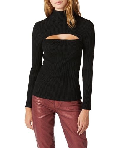 Joe's Jeans Riya Reversible Cutout Wool-blend Sweater - Black