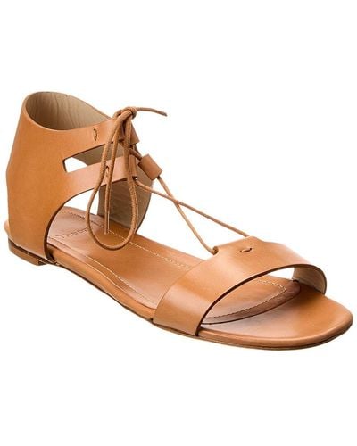 Theory Laced Leather Sandal - Brown