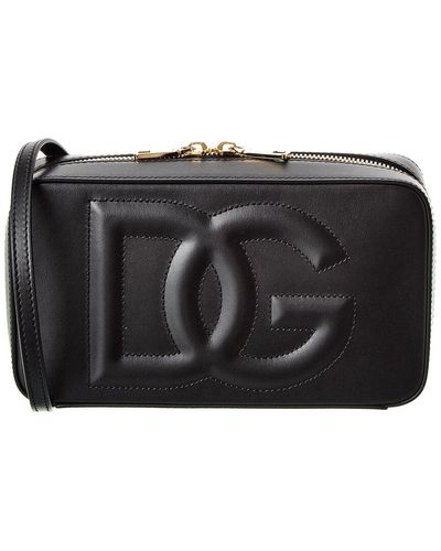 Dolce & Gabbana Dg Small Leather Camera Bag - Black