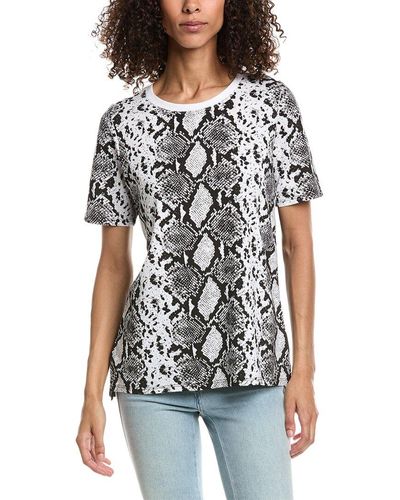 InCashmere In2 By Python Print T-Shirt - Black
