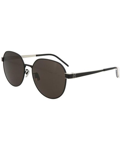 Saint Laurent Slm66 58mm Sunglasses - Brown