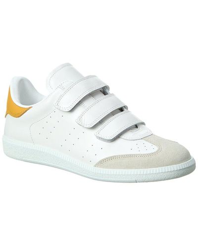 Isabel Marant Beth Leather Sneaker - White
