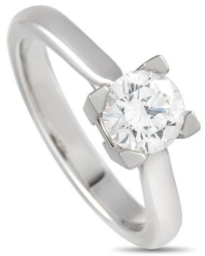 Harry Winston Platinum 0.71 Ct. Tw. Diamond Solitaire Ring (Authentic Pre- Owned) - White