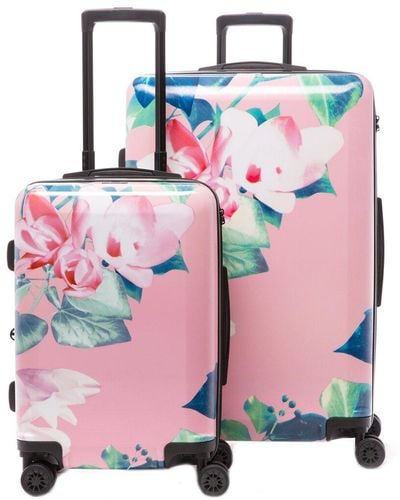 CALPAK 2Pc Expandable Luggage Set - Pink