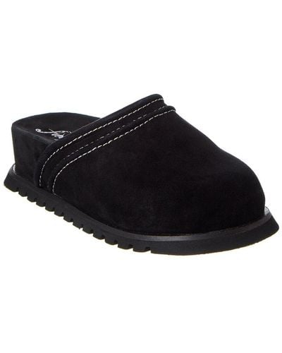 Free People Milo Everyday Suede Mule - Black