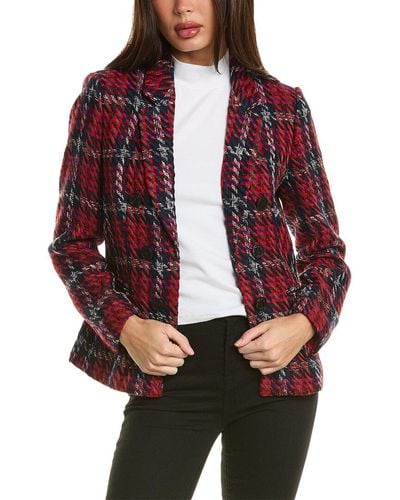 Jones New York Double-breasted Jacket - Red