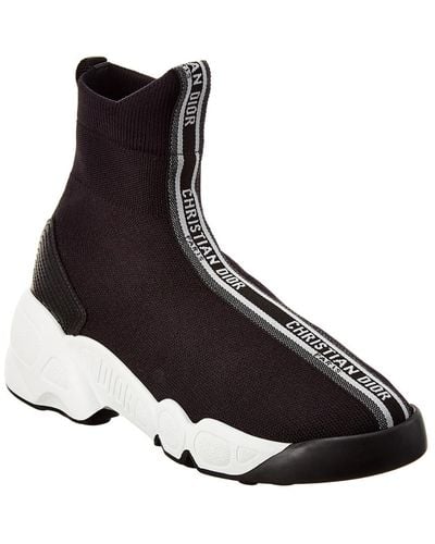 Dior F.two Point Zero Technical Knit High-top Sneaker - Black