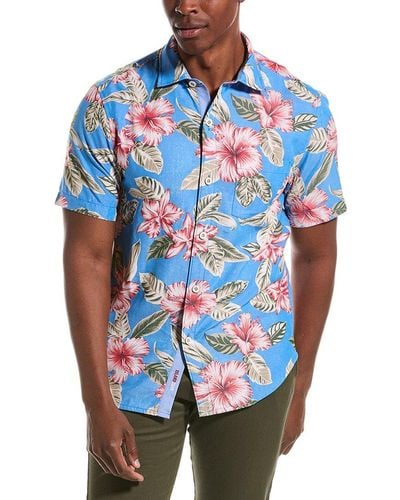 Tommy Bahama Coconut Point Hibiscus Cay Shirt - Blue