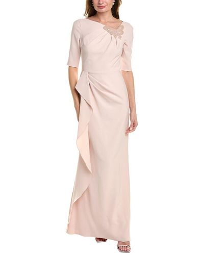 Teri Jon Bead Embellished Gown - Pink