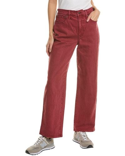 Madewell Perfect Vintage Wide Leg Jean - Red