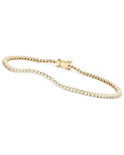 Genevive Jewelry 14k Gold Over Silver Cz Bracelet - Metallic