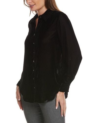 Finley Velvet Shirt - Black