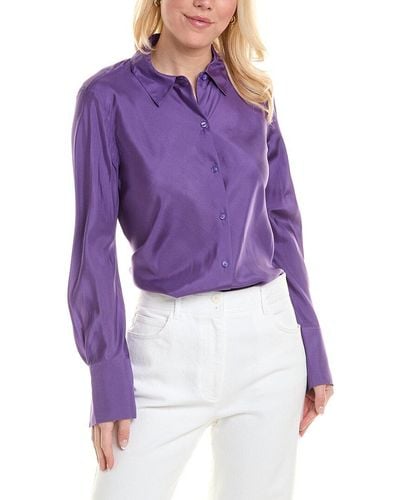 Rebecca Taylor Silk Blouse - Purple