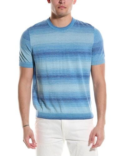 Ted Baker Notte Ombre Knit Polo Shirt - Blue