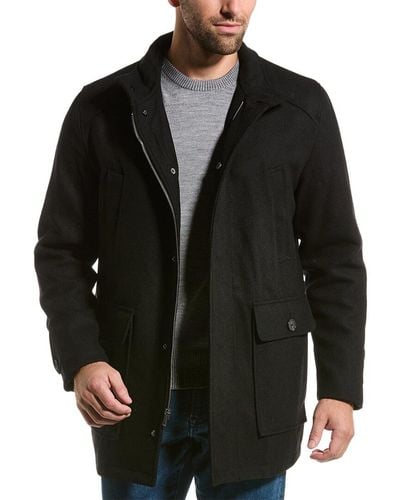 Cole Haan Wool Field Jacket - Black