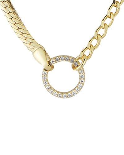 Glaze Jewelry 14k Over Silver Choker Necklace - Metallic