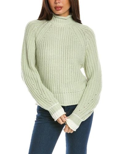 Design History Chunky Mock Sweater - Green