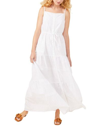 J.McLaughlin Ruth Linen-Blend Dress - White