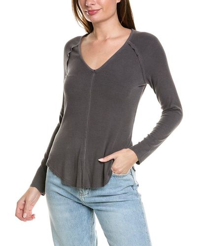 XCVI Wearables Bryant Top - Grey