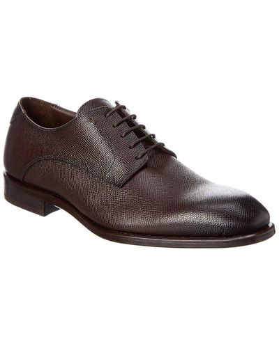 Antonio Maurizi Plain Toe Leather Oxford - Brown