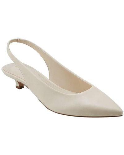 Marc Fisher Posey Leather Dress Shoe - White