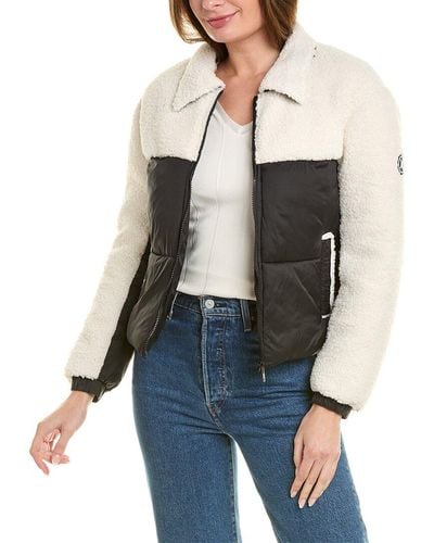 Hurley Chelsea Cropped Quilted Jacket - Gray