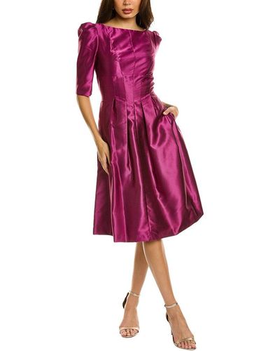 Kay Unger Neva Cocktail Dress - Purple