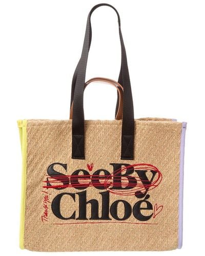 See By Chloé See By Bye Jute Tote - Natural