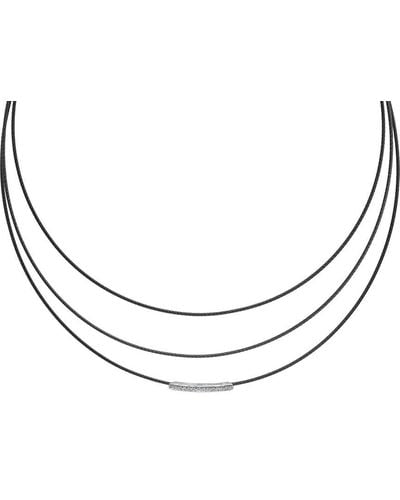 Alor Noir 18k & Stainless Steel 0.11 Ct. Tw. Diamond Cable Necklace - Metallic
