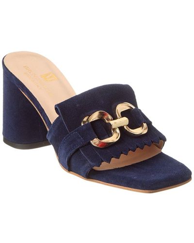 M by Bruno Magli Neve Suede Sandal - Blue